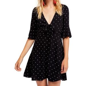 Free People All Yours Mini Dress - Onyx Combo